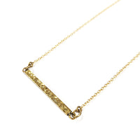 Hammered Bar Necklace