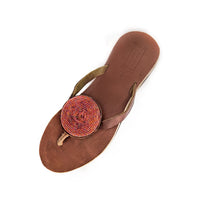 Iris Sandals in Coral