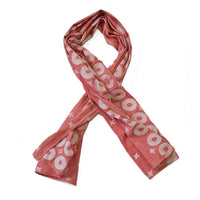 Coral Rectangle Scarf