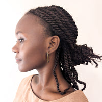 Oval Hoop Stud