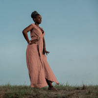 Hand-Dyed Wrap Dress