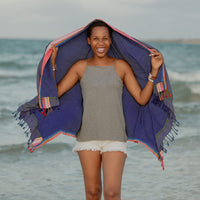 Royal Purple Kenyan Beach Towel