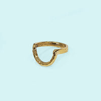 Arc Hammered Ring