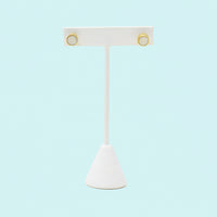 Bone Dot Stud Earrings