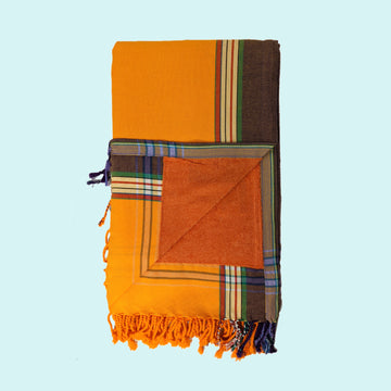 Bright Orange Kenyan Beach Towel