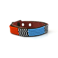 Atlas Multi Beaded Leather Cuff