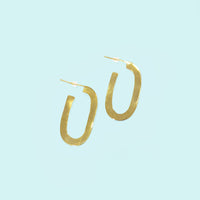 Oval Hoop Stud