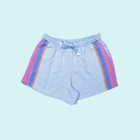 Kikoy Shorts - Purple Blue