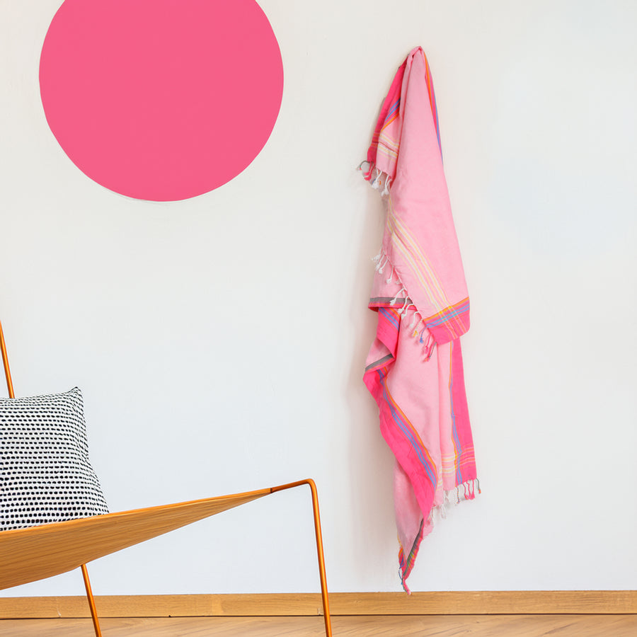Baby Pink Kenyan Beach Towel