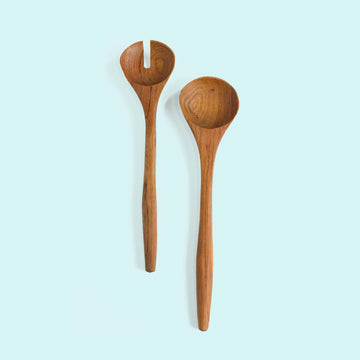 Plain serving spoon set