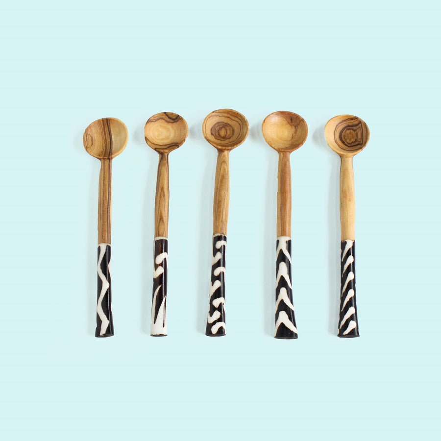 Set of batik inlay spoons