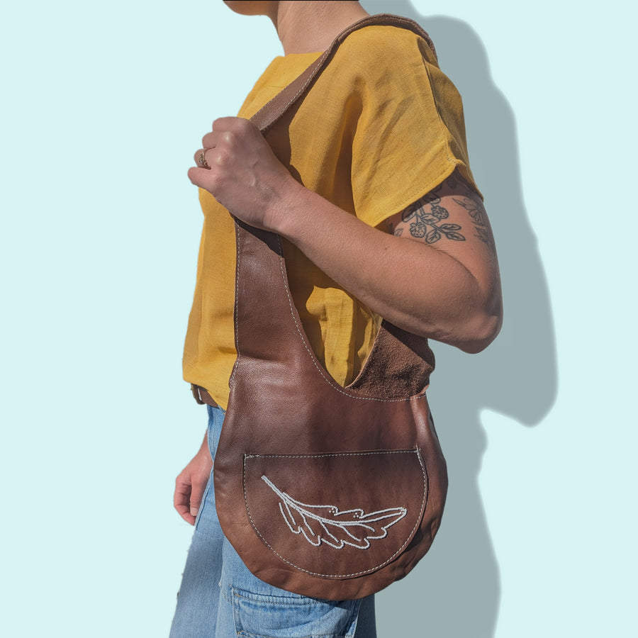Fern Beaded Sling Bag