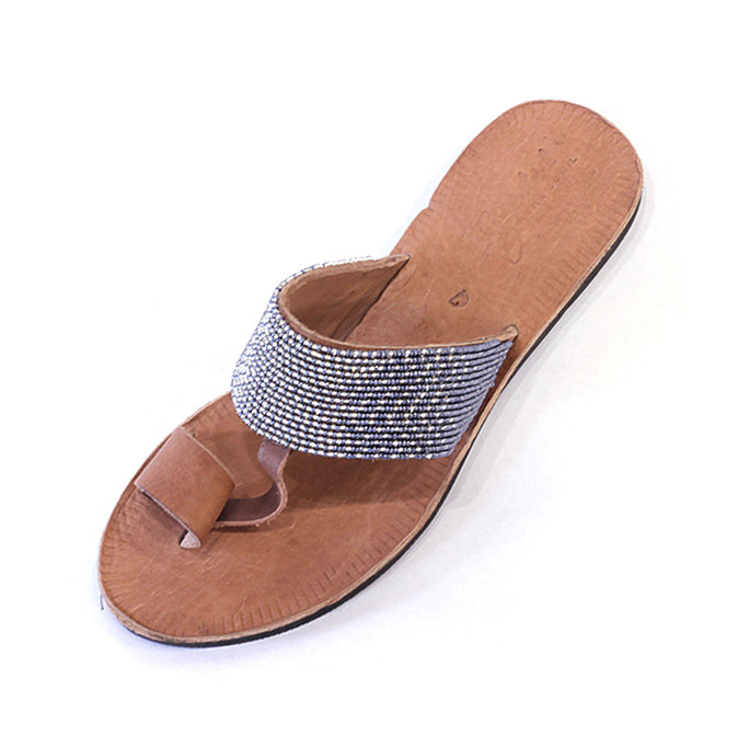 Hibiscus Sandals in Ombre Silver/Slate