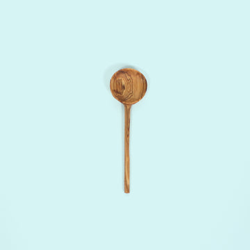 Tiny Hand carved olive wood spoon