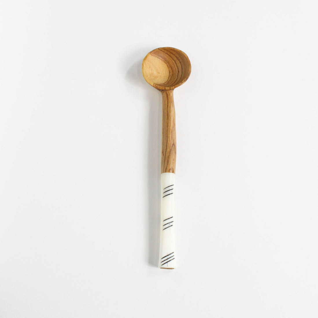 White inlay spoon