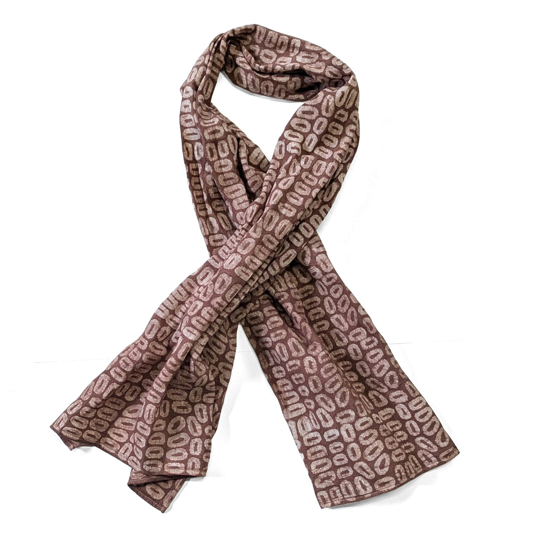 Brown Rectangle Scarf