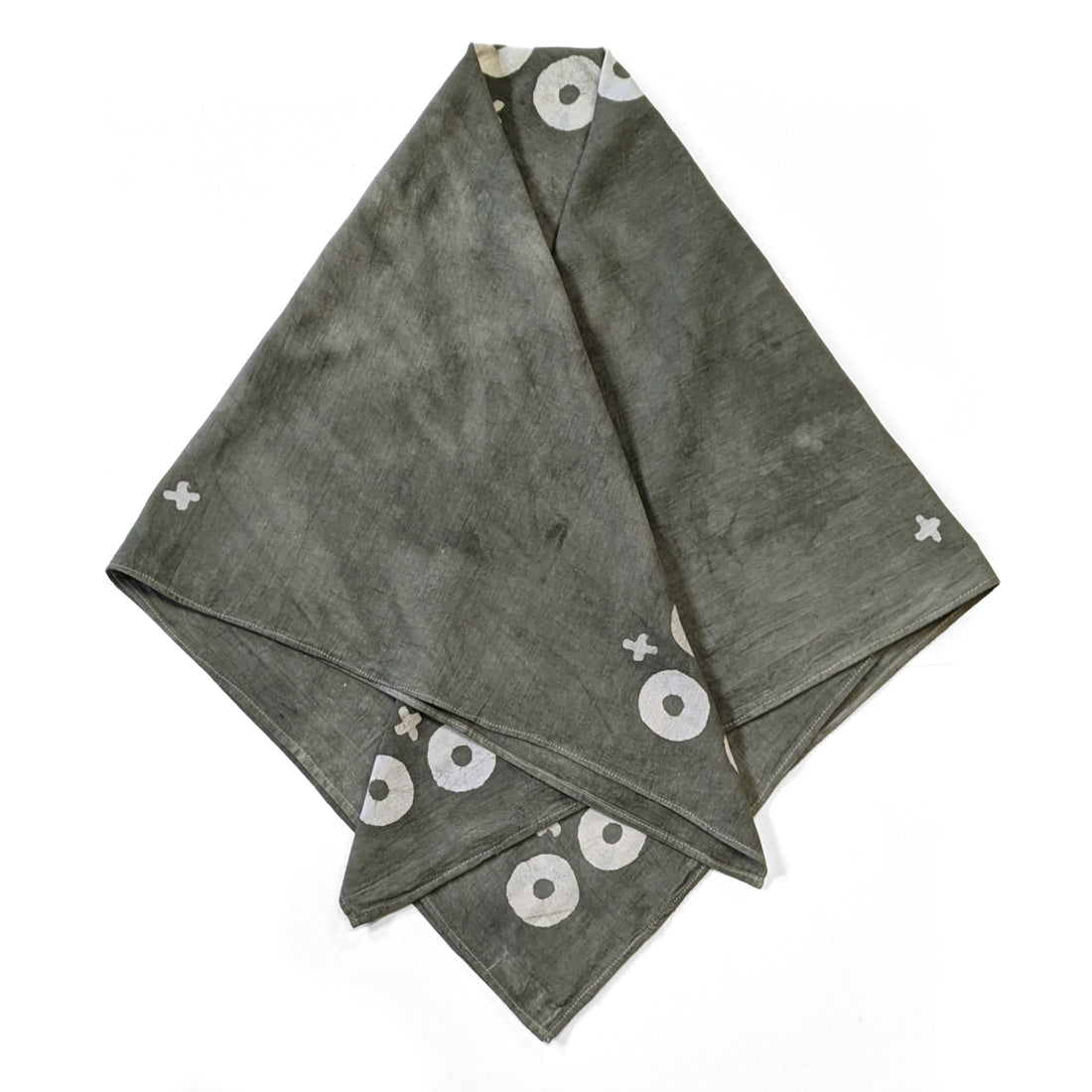 Olive Gray Square Scarf