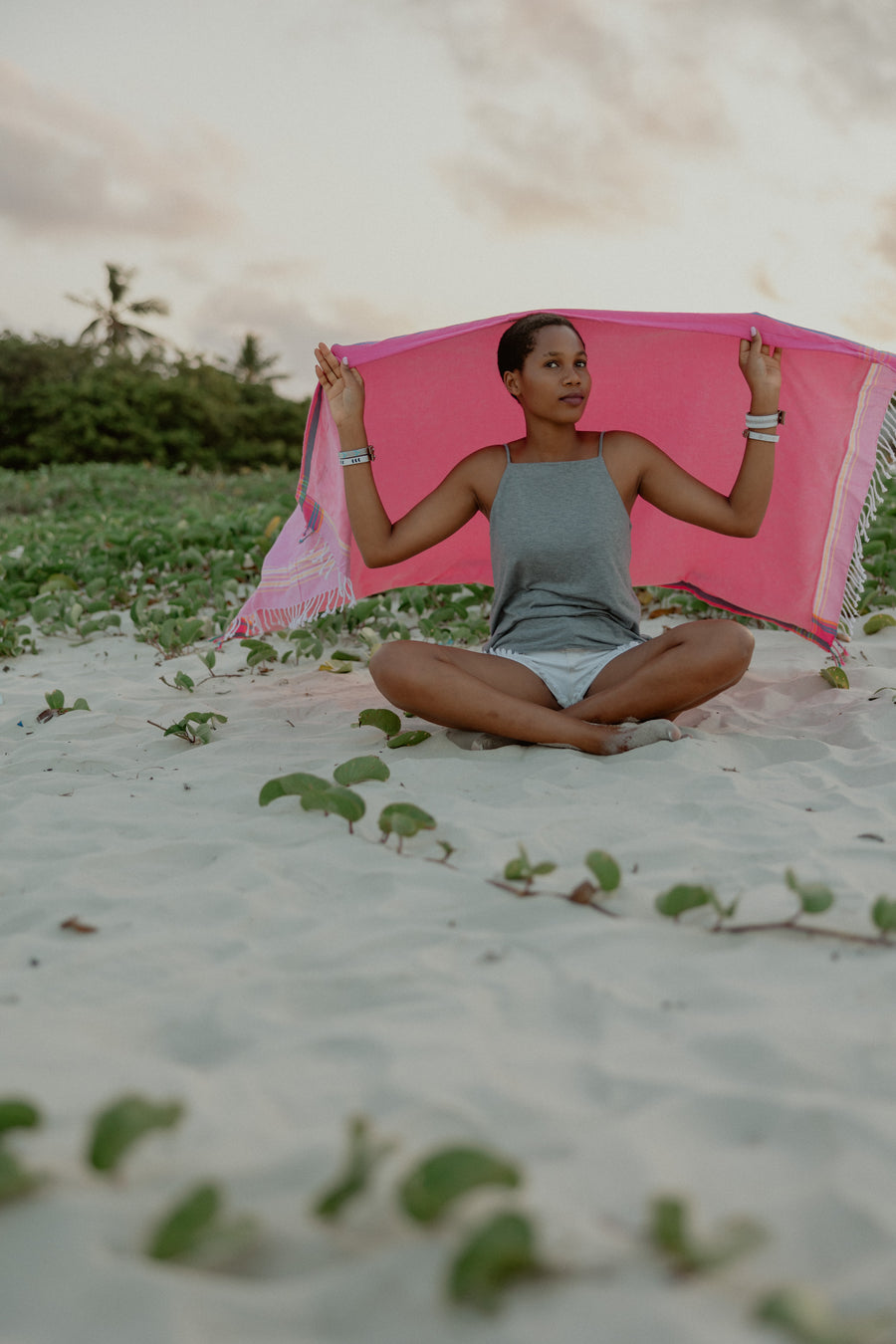 Baby Pink Kenyan Beach Towel