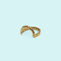 Arc Hammered Ring