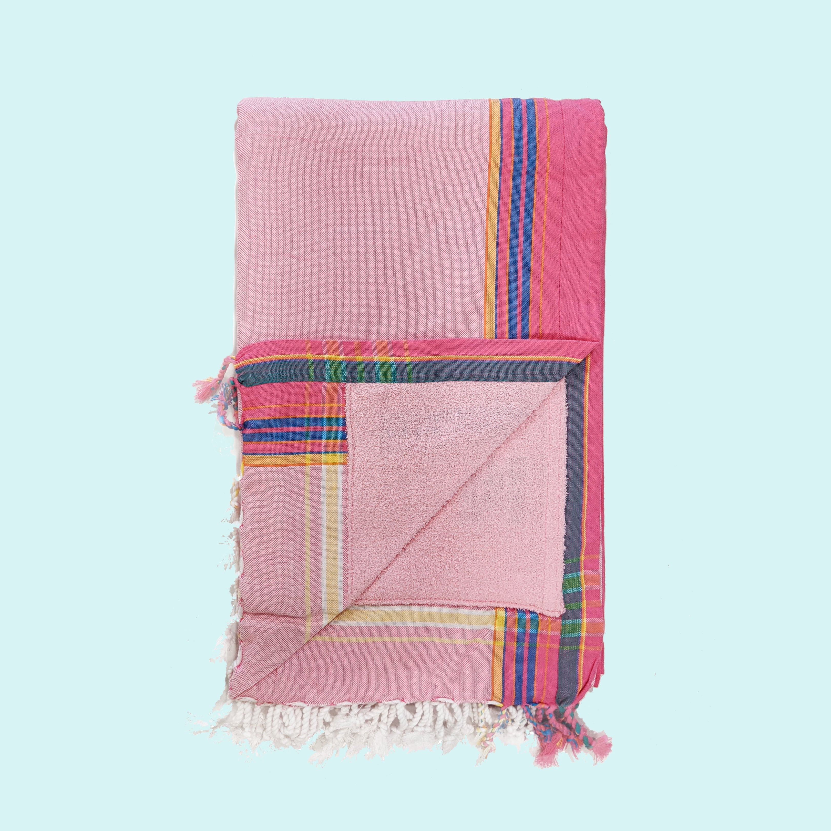 Baby Pink Kenyan Beach Towel Swahili Coast