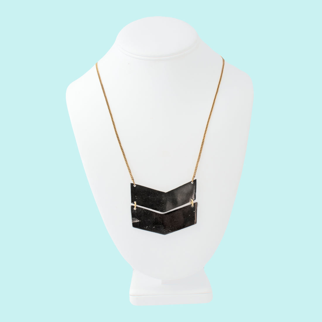 Black Chevron Necklace