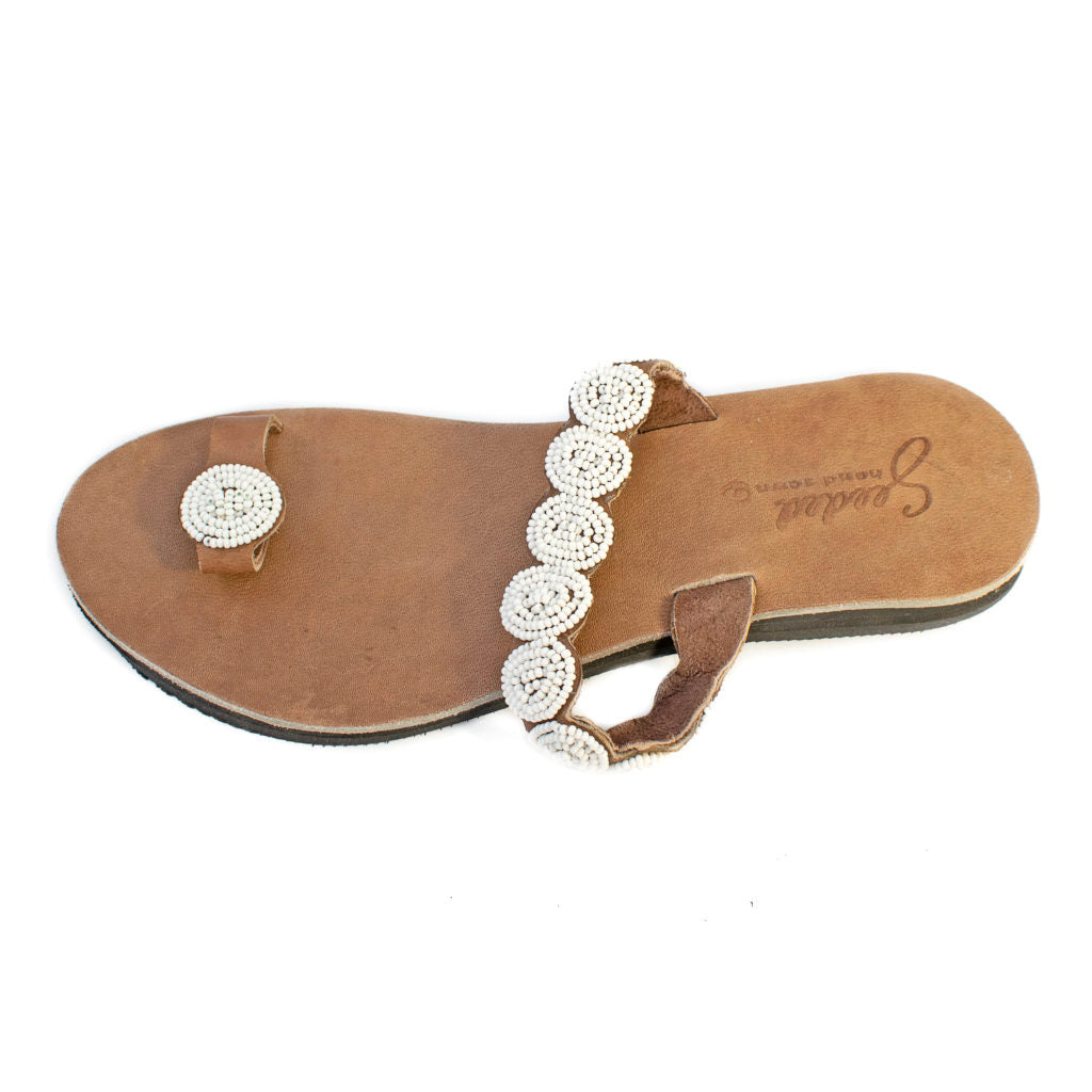Clover Sandals in White