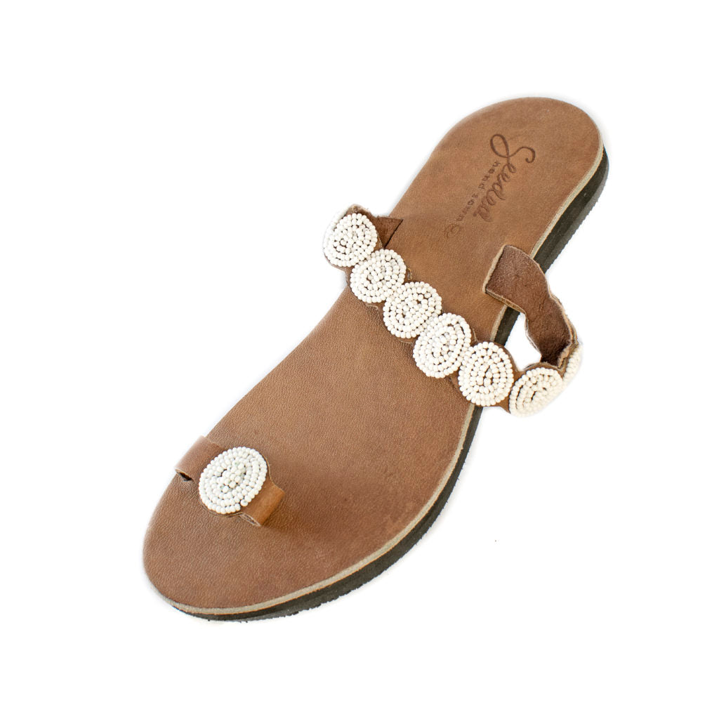 Clover Sandals in White