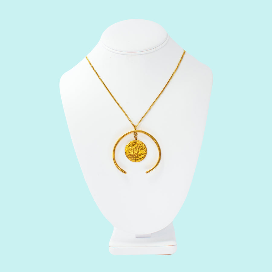 Crescent Pendant Necklace