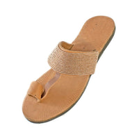 Hibiscus Sandals in Champagne