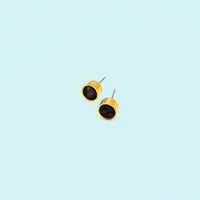 Horn Dot Stud Earrings