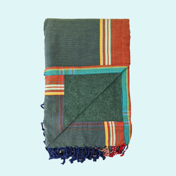 Hunter Green Kenyan Beach Towel