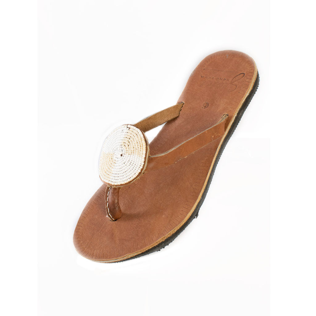 Iris Sandals in White Cross