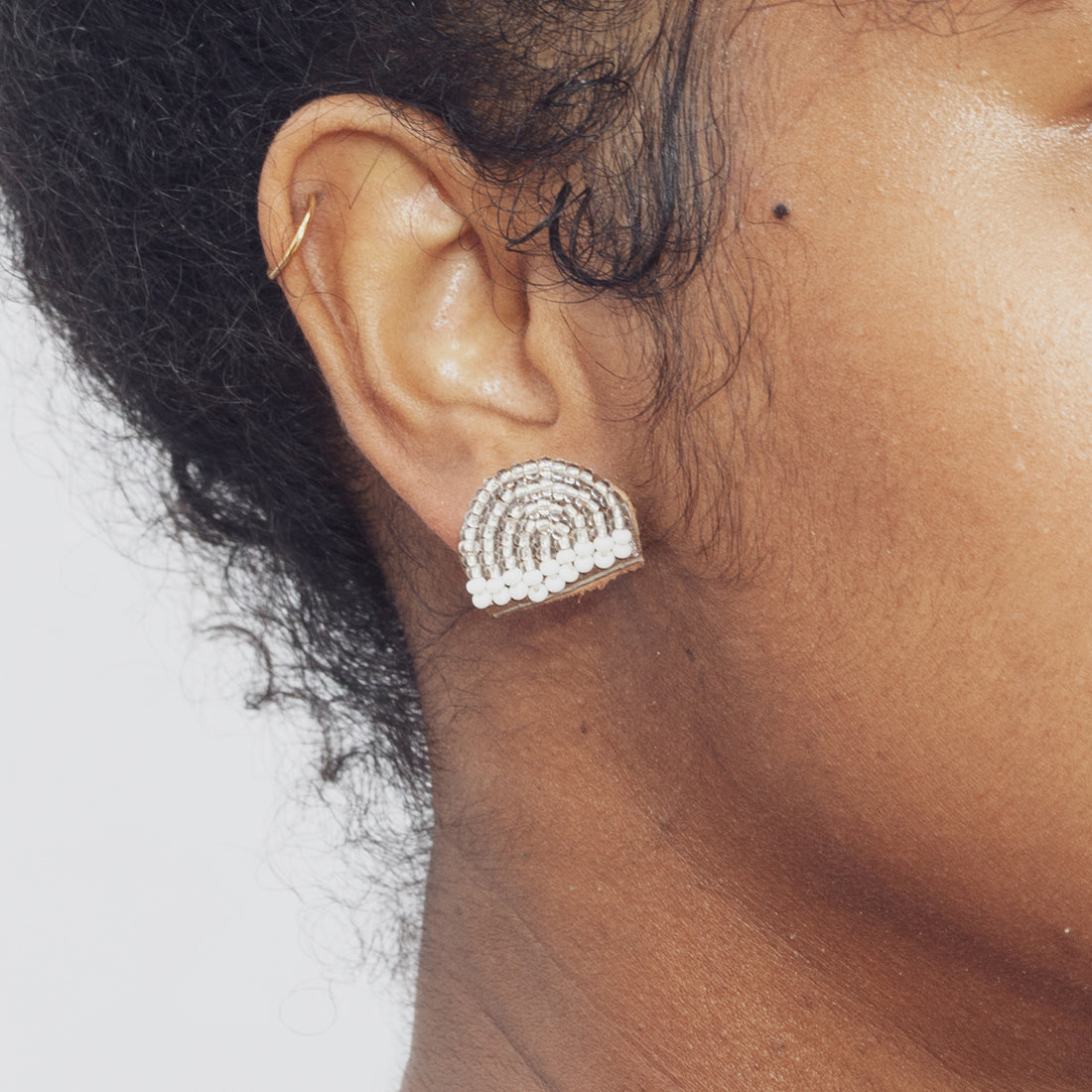Arc Edges 3/4" Post Earrings