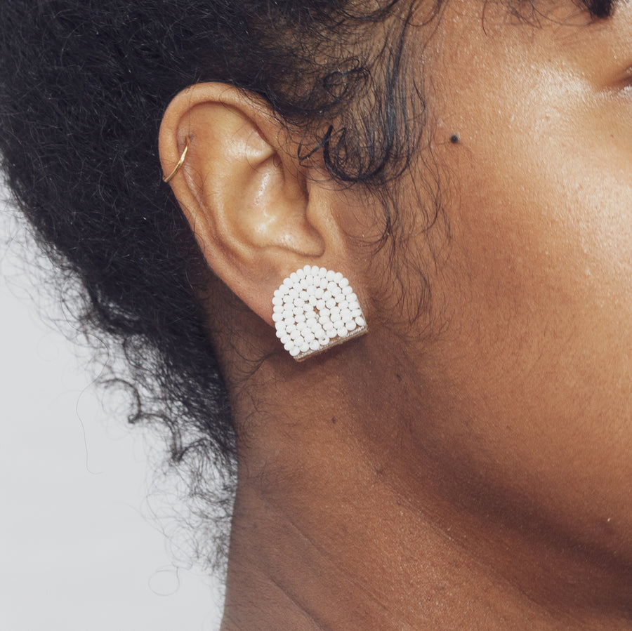 Arc Solid 3/4" Post Earrings