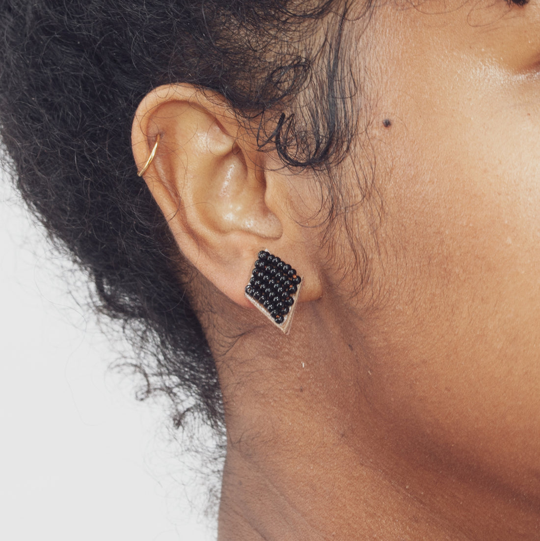 Diamond Solid 3/4" Post Earrings