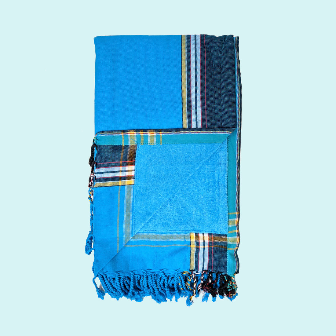Medium Blue Kenyan Beach Towel