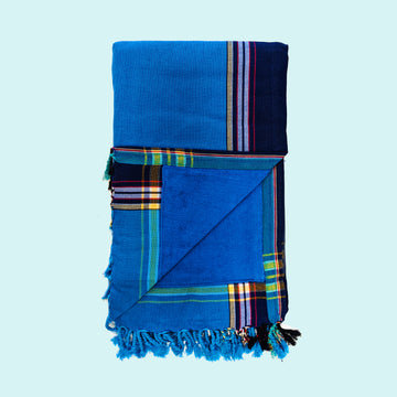 Ocean Blue Kenyan Beach Towel