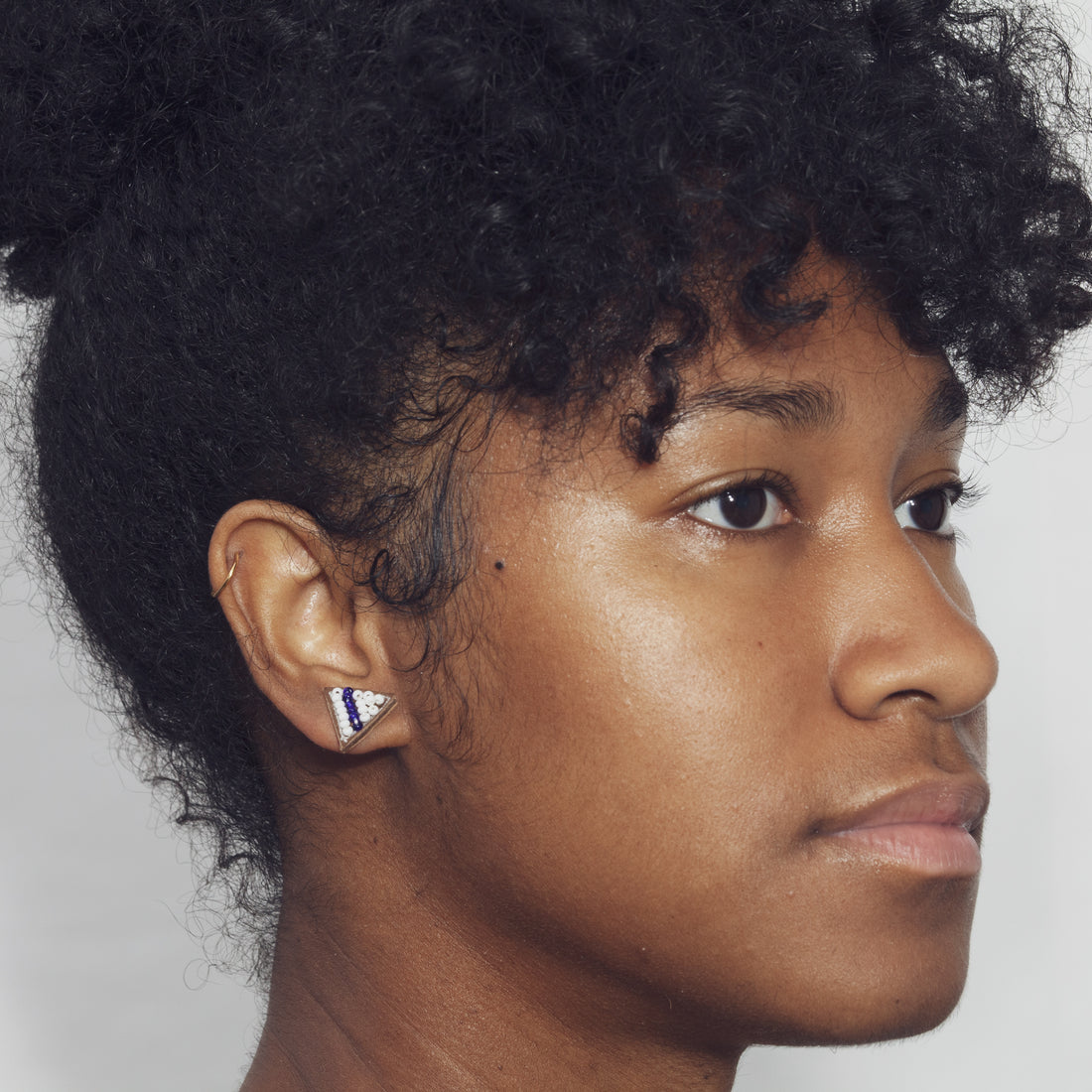Tri Stripe 1/2" Post Earrings