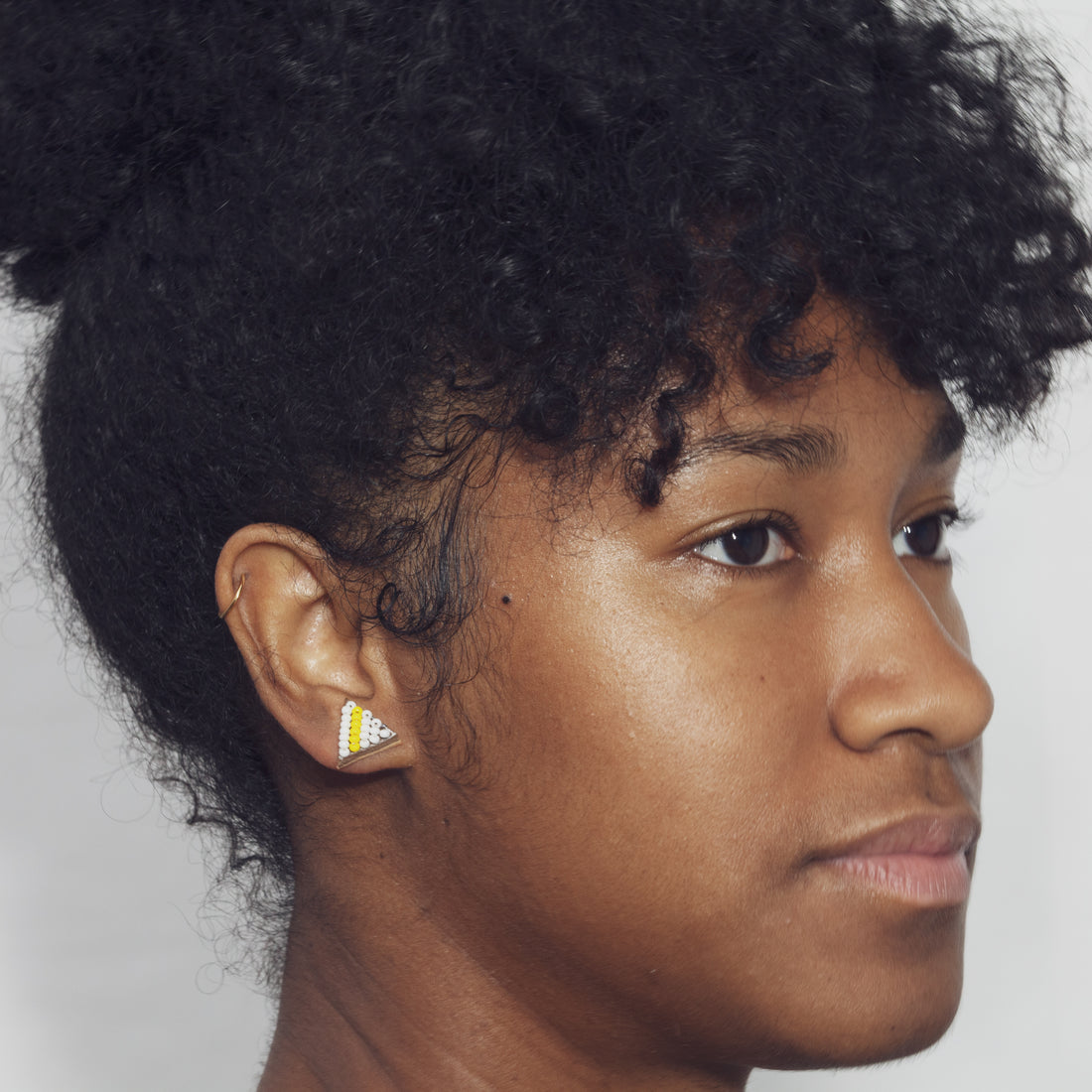 Tri Stripe 1/2" Post Earrings