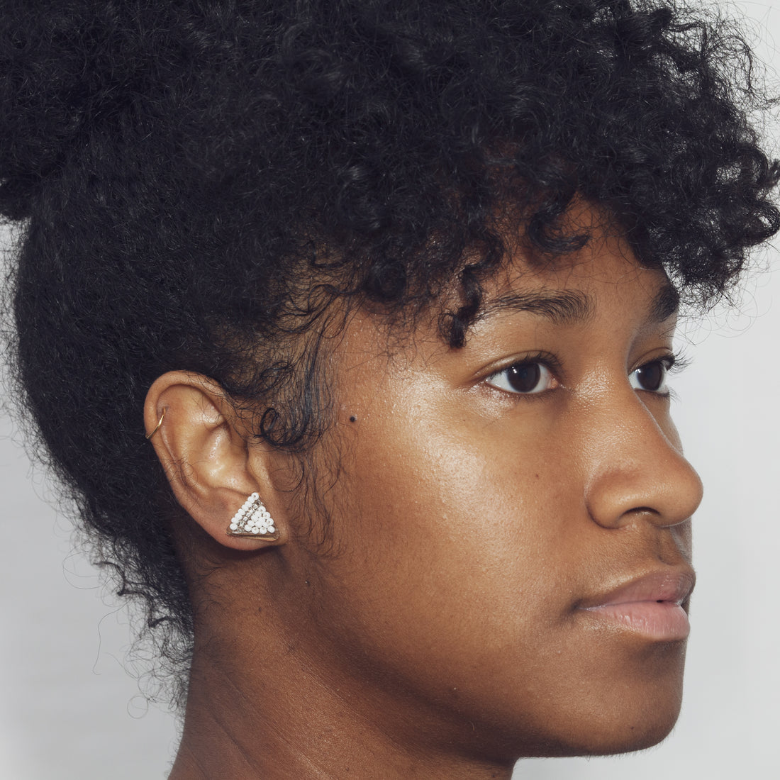 Tri Stripe 1/2" Post Earrings