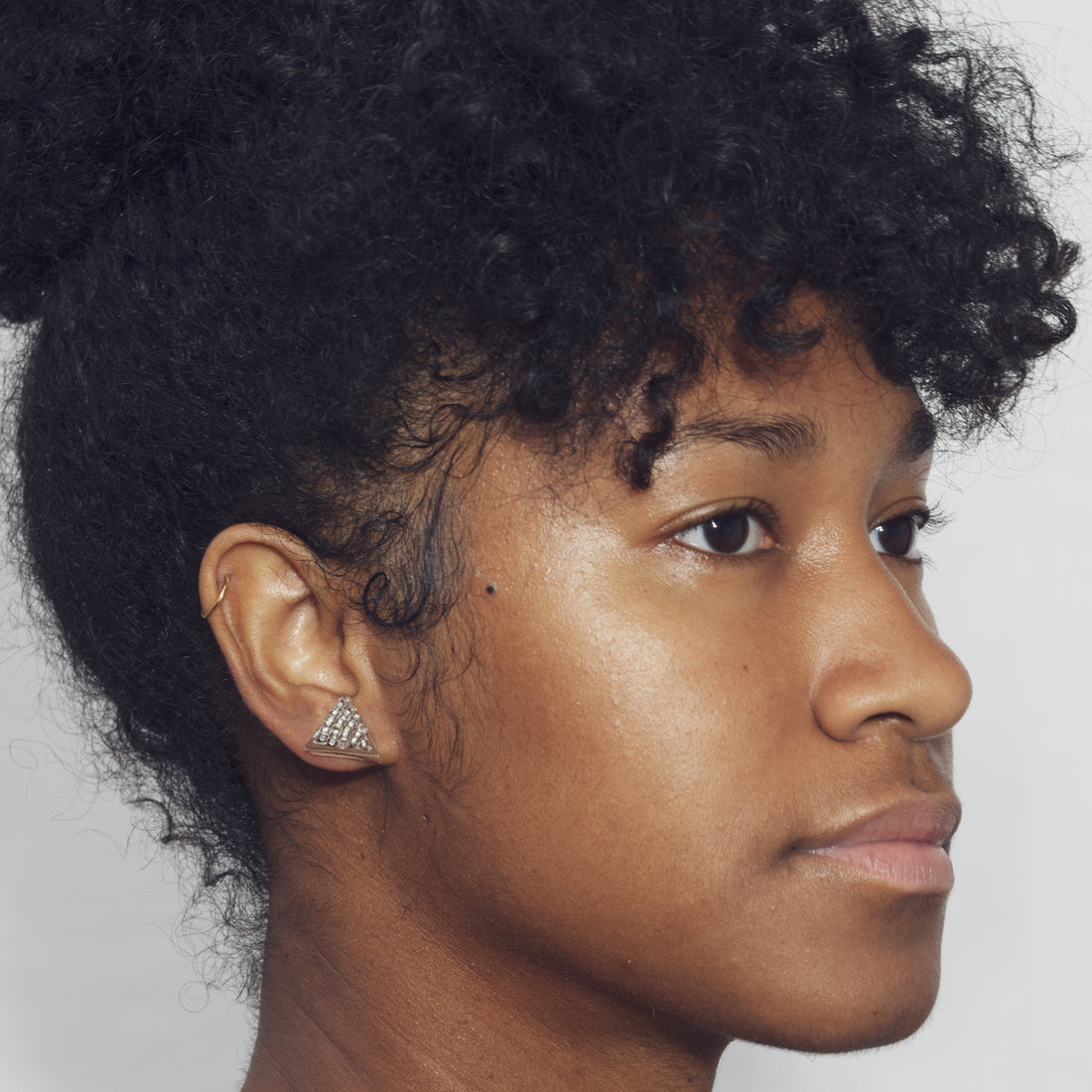 Tri Solid 1/2" Post Earrings