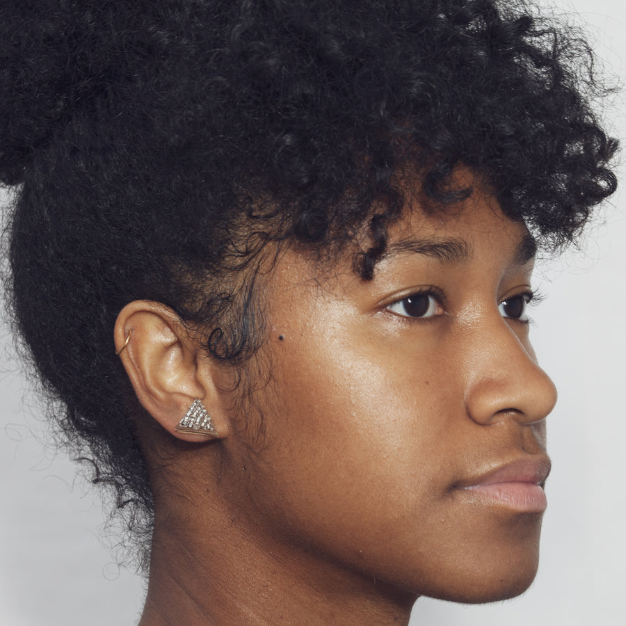Tri Solid 1/2" Post Earrings