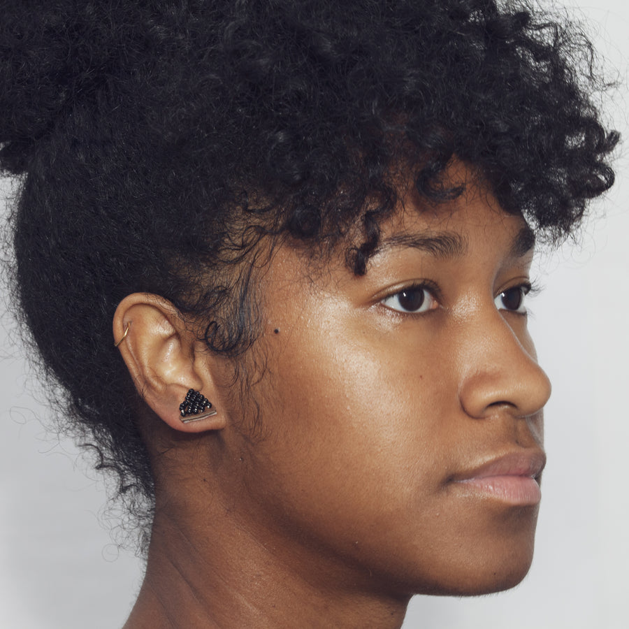Tri Solid 1/2" Post Earrings