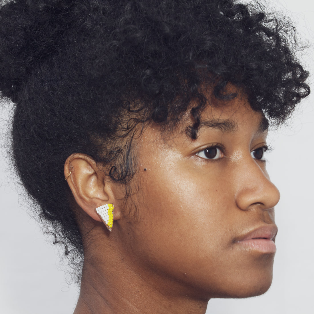 Tri Edges 3/4" Post Earrings