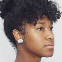 Arc Edges 3/4" Post Earrings