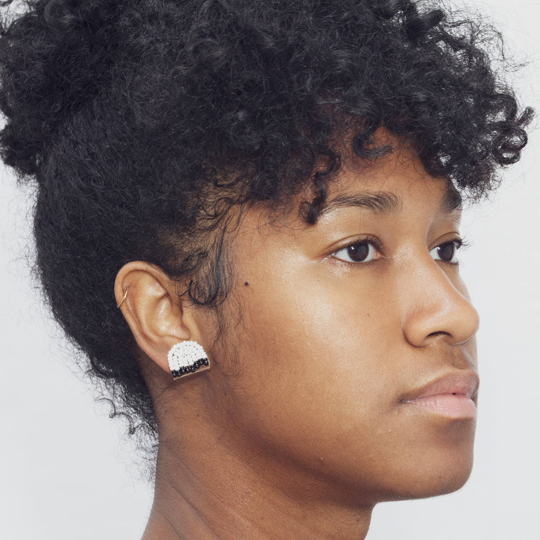 Arc Edges 3/4" Post Earrings