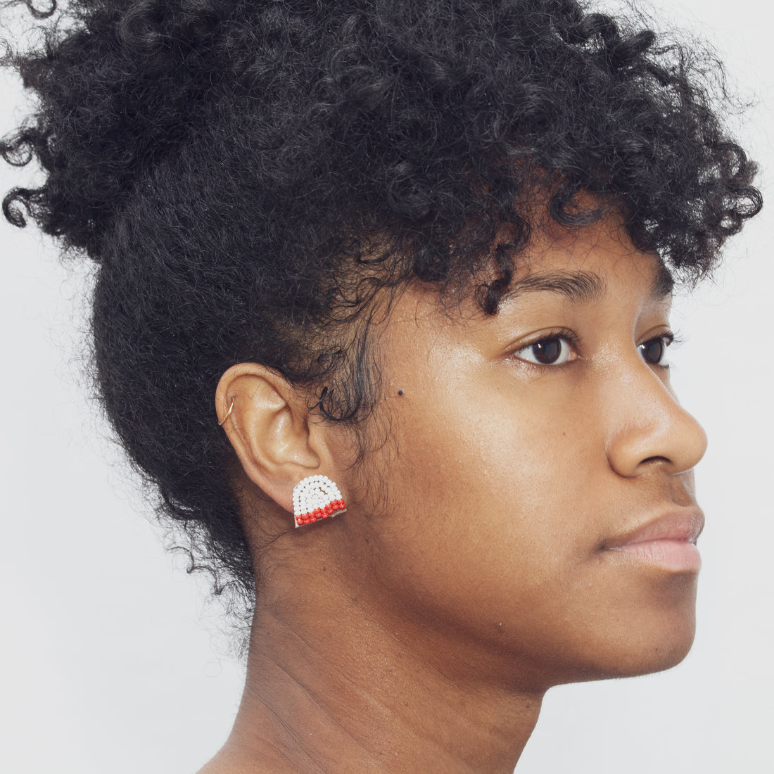 Arc Edges 3/4" Post Earrings
