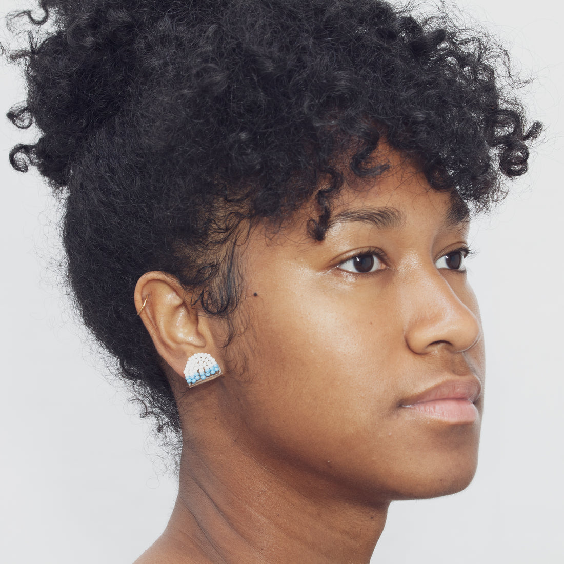 Arc Edges 1/2" Post Earrings