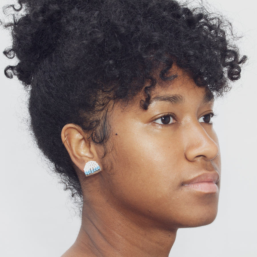 Arc Edges 1/2" Post Earrings