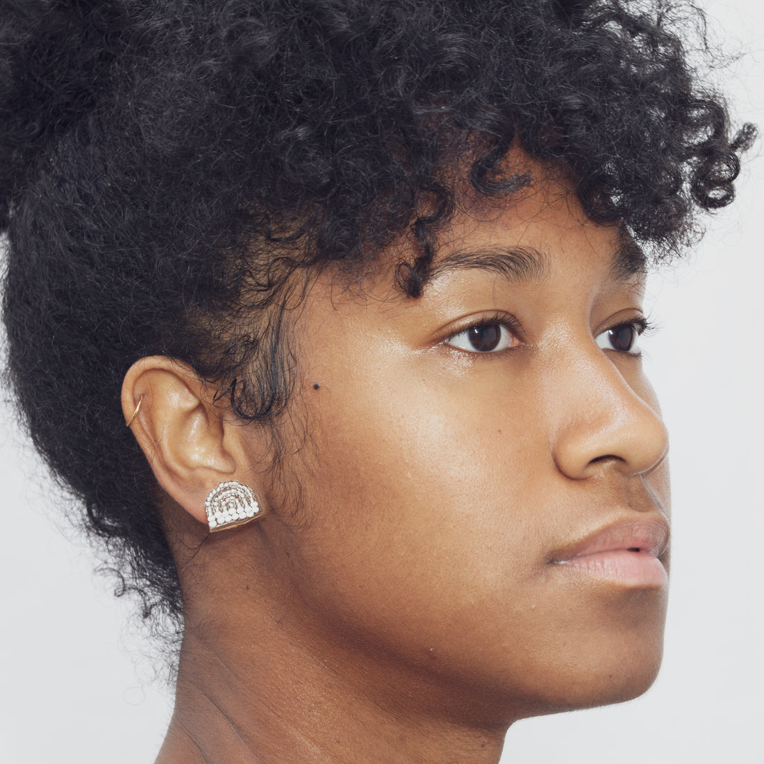 Arc Edges 1/2" Post Earrings